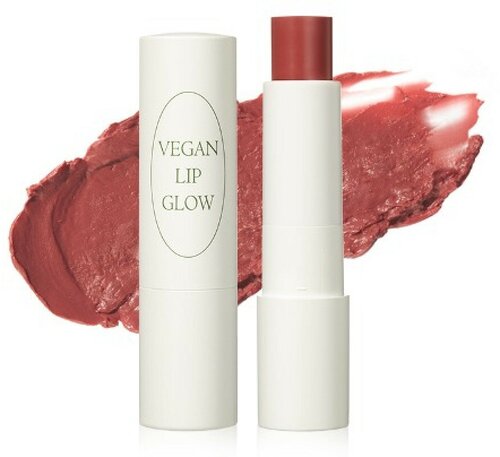 Nacific Vegan Lip Glow 02. Salmon Beige Веганский бальзам для губ