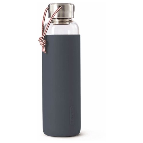 фото Бутылка для воды стеклянная 600 мл серая black + blum