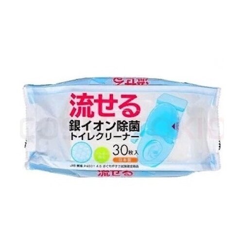 Life-do Влажные салфетки водорастворимые с антибактериальным эффектом для уборки в туалете с ароматом лимона 30 шт