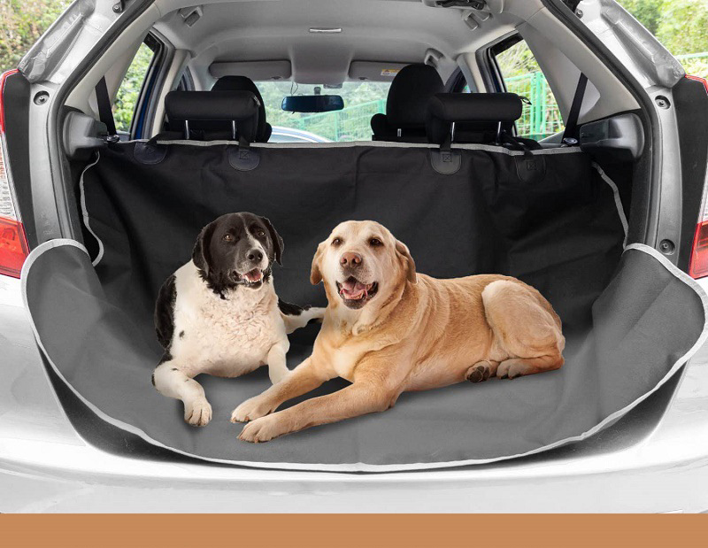 Автомобильный защитный чехол на сиденье с водонепроницаемым покрытием для перевозки собак, домашних животных. - фотография № 4