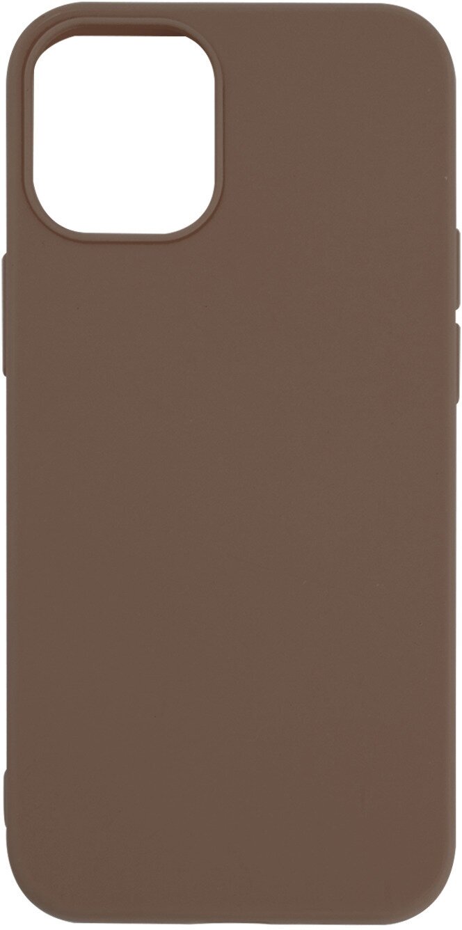 Защитный чехол для iPhone 12 mini (5.4")/Накладка/Защита от царапин для телефона Айфон 12 мини (5.4")/Бампер на Apple/Чехол пластик, коричневый