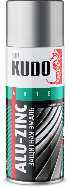 KUDO KU1090 Эмаль универсальная KUDO защитная алюминиево-цинковая 520мл