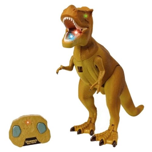 Динозавр на р/у Тираннозавр, световые и звуковые эффекты, 38,8х15,2х34 см игрушка динозавр на р у тираннозавр световые и звуковые эффекты в коробке 35 5х16х32 5 см junfa toys [wb 00694]