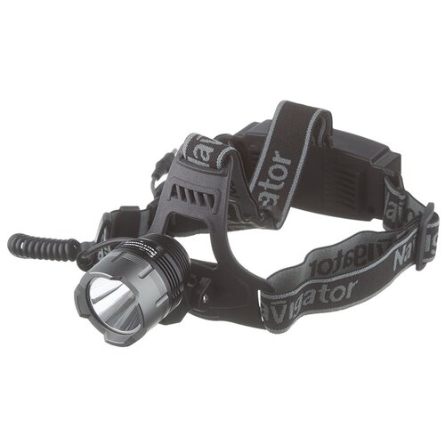 фото Фонарь налобный navigator (949737) светодиодный 1 led 5 вт аккумуляторный li-ion 2000 мач металл/пластик
