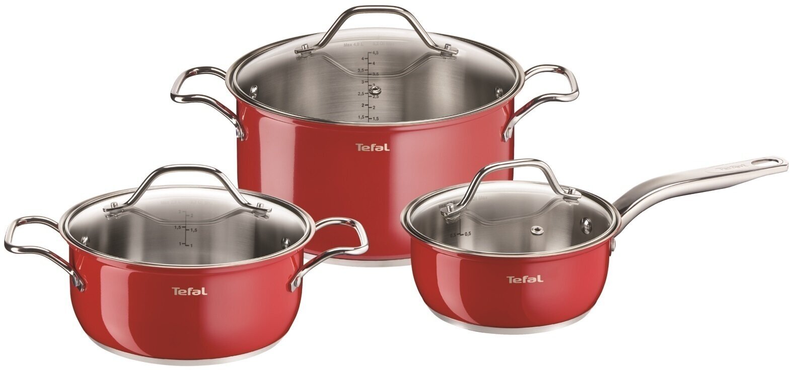 Набор посуды Tefal B903S374 Intuition RED, 6 пр