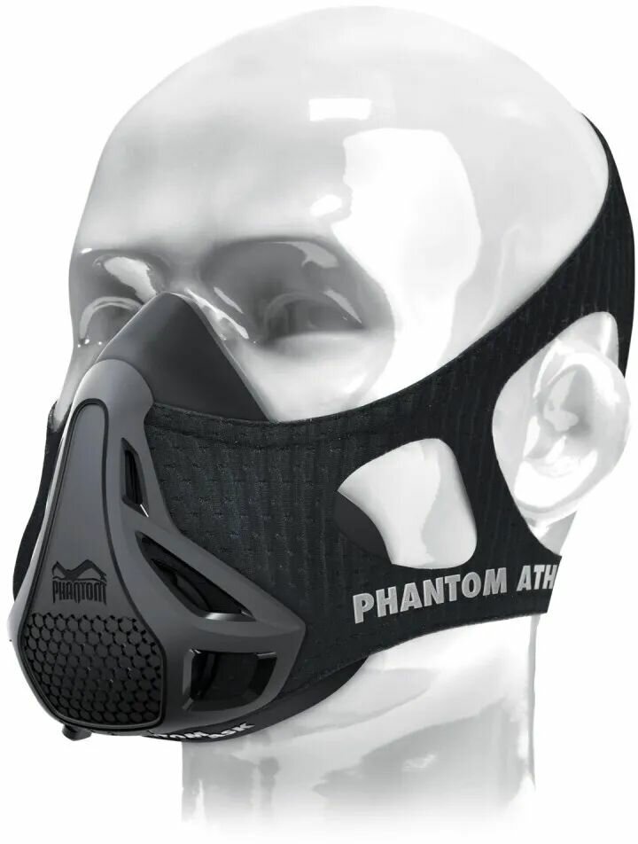 Тренировочная маска "Phantom Training Mask", размер М, цвет черный