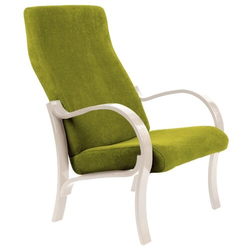 фото Кресло мебелик милан размер: 68х80 см, обивка: ткань, цвет: дуб шампань/лайм