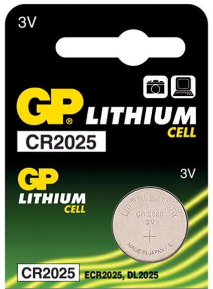 Батарейка GP CR2025-2C5 09037 - фото №12