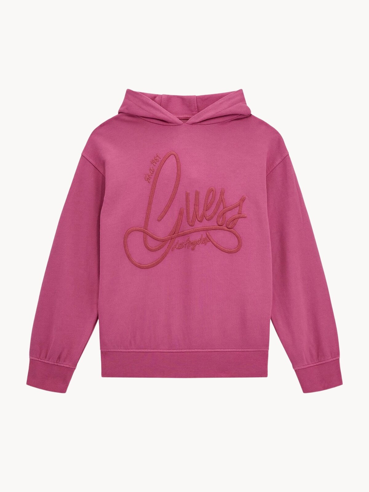 Худи GUESS LS HOODED OVERSIZE ACTIVE TOP, размер 7 лет, розовый