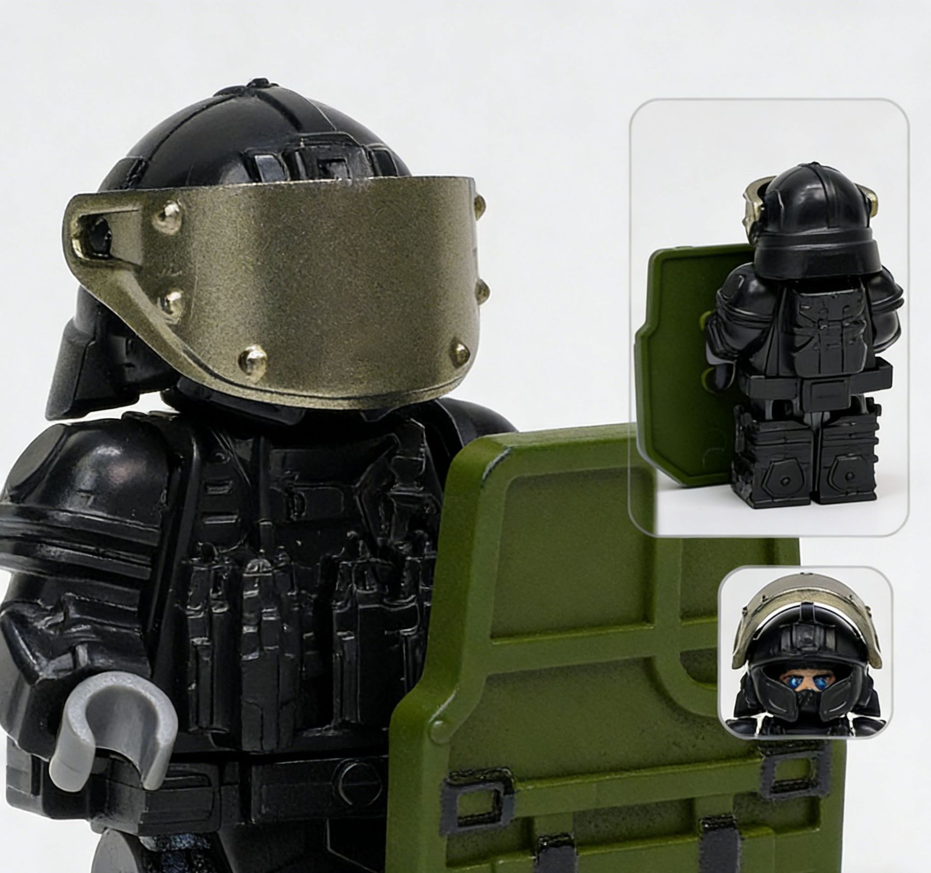 Deep Blue Titan Delta Force Сборная Фигурка Модель Игрушка Пластиковая Коллекционная