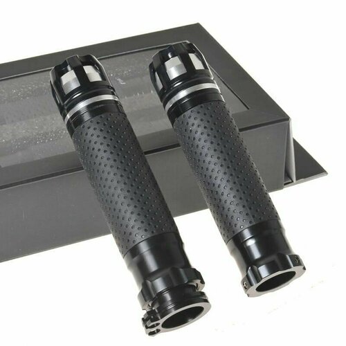 фото Ручки руля rizoma lux s-026 с грузиками 22 мм, серебро