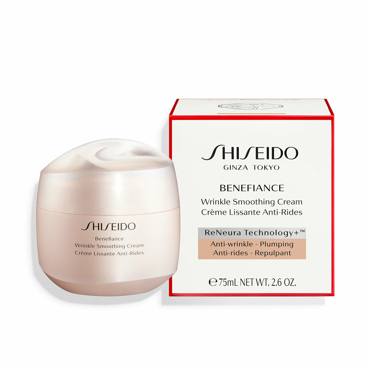 Shiseido Benefiance Wrinkle Smoothing Cream Разглаживающий морщины крем для лица, 75 мл. — фото 1