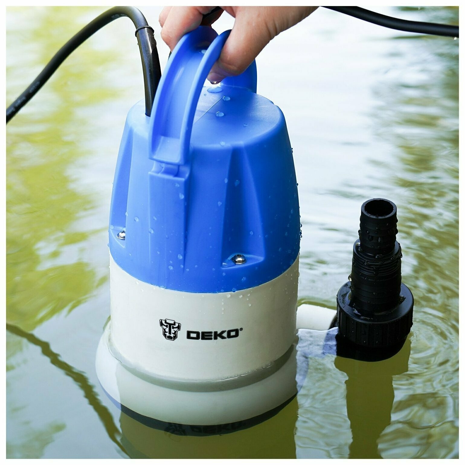 Дренажный насос для чистой воды DEKO CWP-550P, 550Вт, пластик — фото 3
