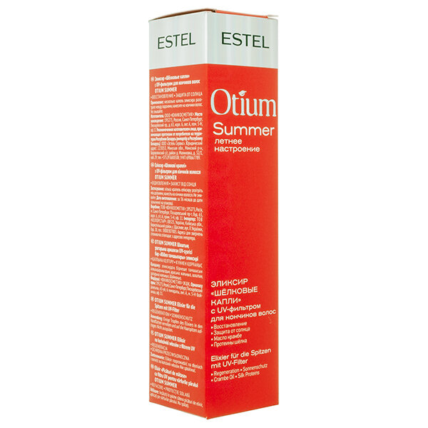 ESTEL Otium Summer Эликсир Шёлковые капли с UV-фильтром для кончиков волос, 100 г, 100 мл, бутылка - фотография № 15