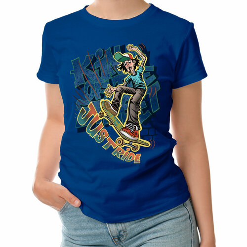 фото Футболка roly, размер l, синий