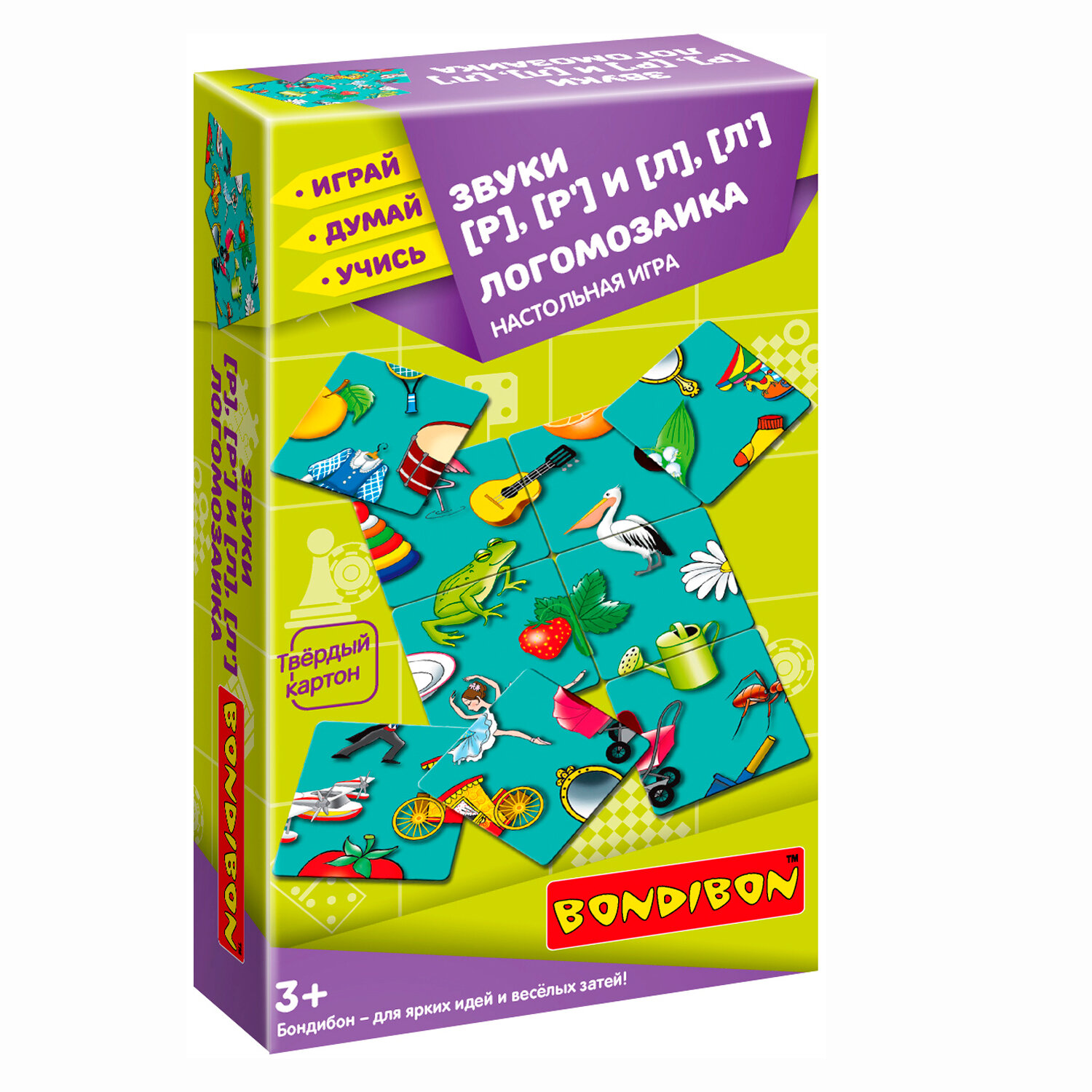 Настольная игра логомозаика. звуки Р, Р' и Л Л' Играй, Думай, Учись Bondibon