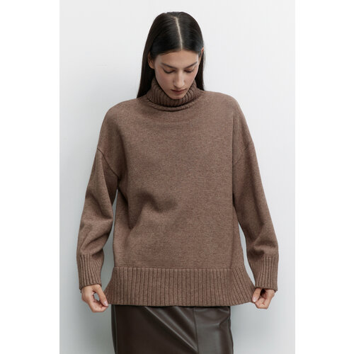 Befree Свитер вискозный свободный с боковыми разрезами SWEATER1