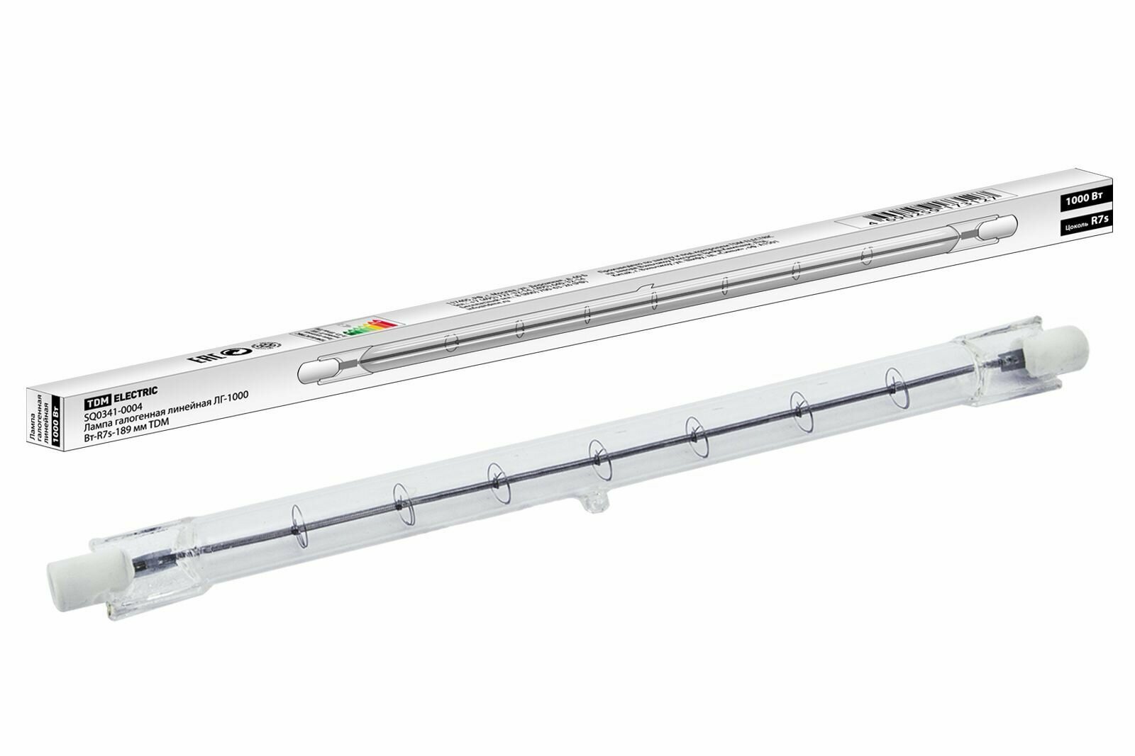 Лампа галогенная линейная ЛГ-1000 Вт-R7s-189 мм TDM SQ0341-0004