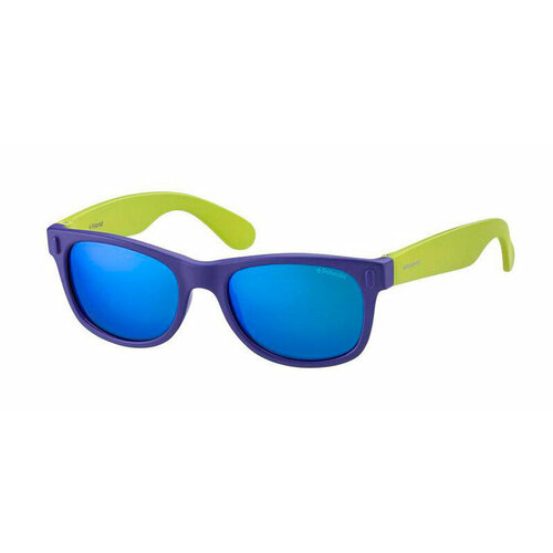 фото Солнцезащитные очки polaroid p0115 udf jy, прямоугольные, оправа: пластик, чехол/футляр в комплекте, фиолетовый