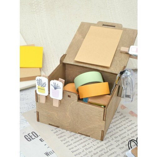 Коробка подарочная контейнер для хранения деревянная коробка 276₽