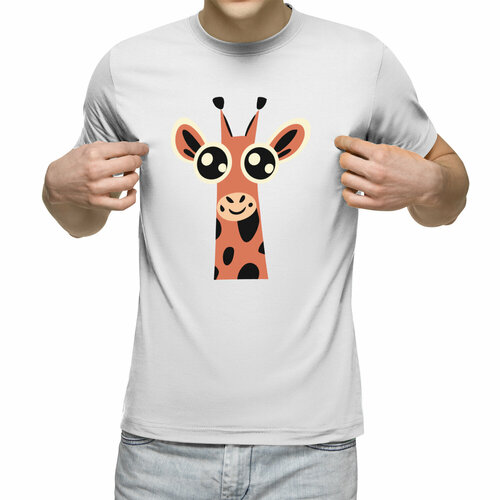 Футболка Us Basic, размер 3XL, белый мужская футболка жираф m красный
