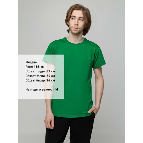 Футболка T-bolka, размер 48/50, зеленый футболка t bolka хлопок однотонная размер 48 50 зеленый