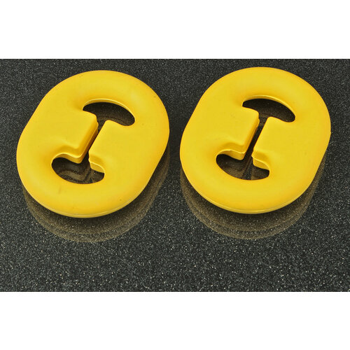 Подвес глушителя 12 мм 2 отверстия 2 штуки жёлтые CAMU11 - AUTOBAHN88