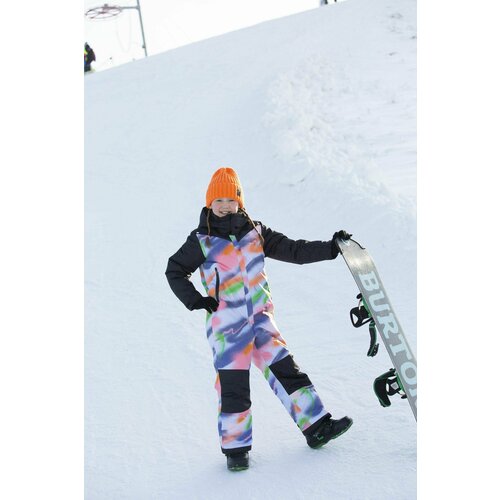 Комбинезон ARTEL для девочек, карман для ски-пасса, утепленный, ветрозащитный, съемный капюшон, капюшон, мембранный, карманы, водонепроницаемый, размер 110, мультиколор