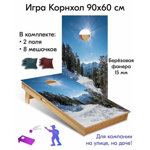 Игра Корнхол 90x60 см 2 поля 8 мешочков Арт.10