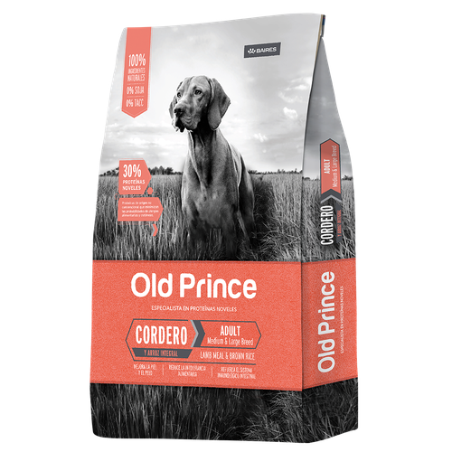 Сухой корм Old Prince Novel Adulto Medium & Large Breeds сухой корм для взрослых собак средних и крупных пород, ягненок и рис 15кг.