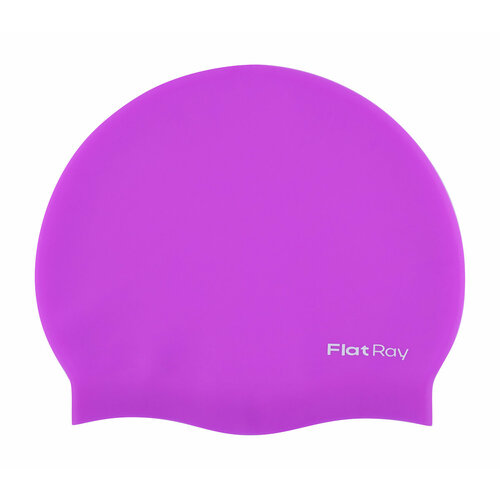 фото Шапочка для павания силиконовая flat ray silicone swim cap (пурпурный)