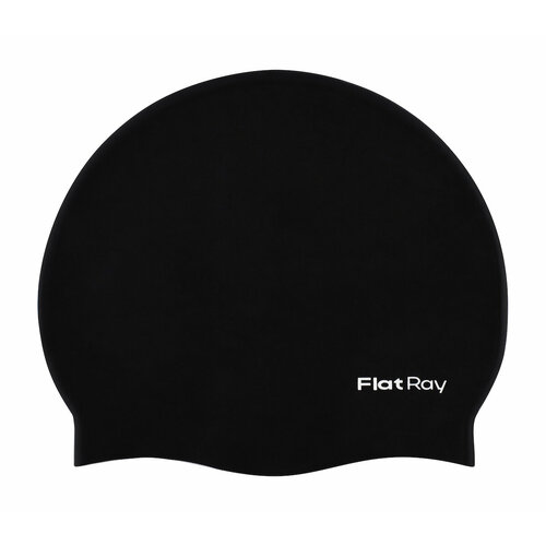 фото Шапочка для павания силиконовая flat ray silicone swim cap (черный)