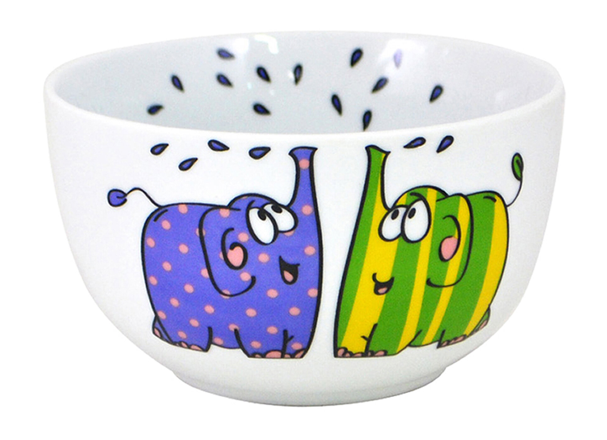 Салатник детский "Слоники на водопое" 13 см 500 мл фарфор федерация (пиала, миска, безопасная для детей)