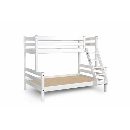 Кровать двухъярусная Hoff Адель 120х190 см 80х190 см с основанием цвет белый 34699₽