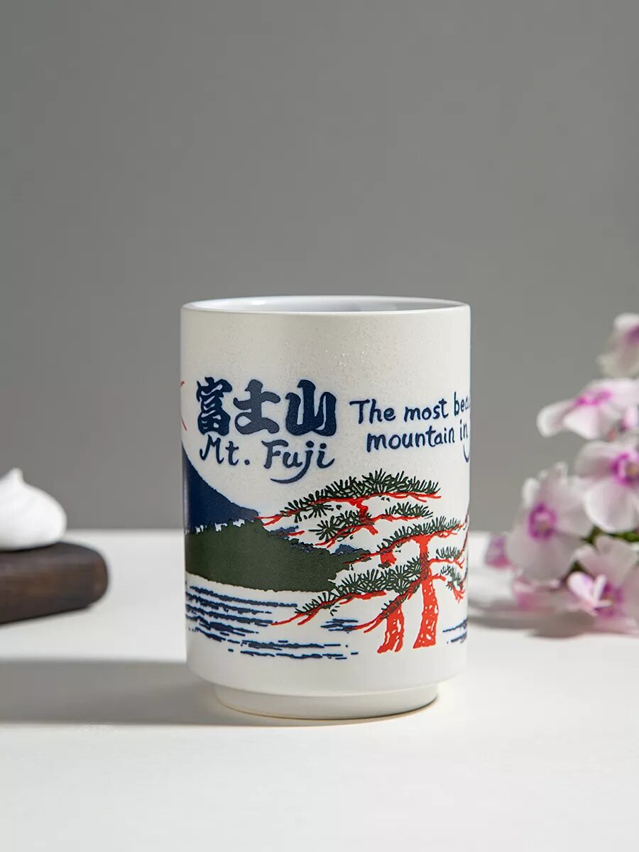 Стакан DB HOMME Японский стиль , керамика , синий цвет , 1 шт. — фото 1