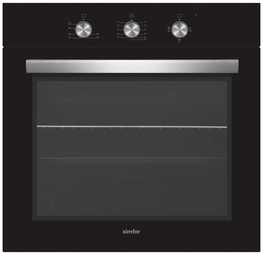 Встраиваемый газовый духовой шкаф Simfer B6GB12016