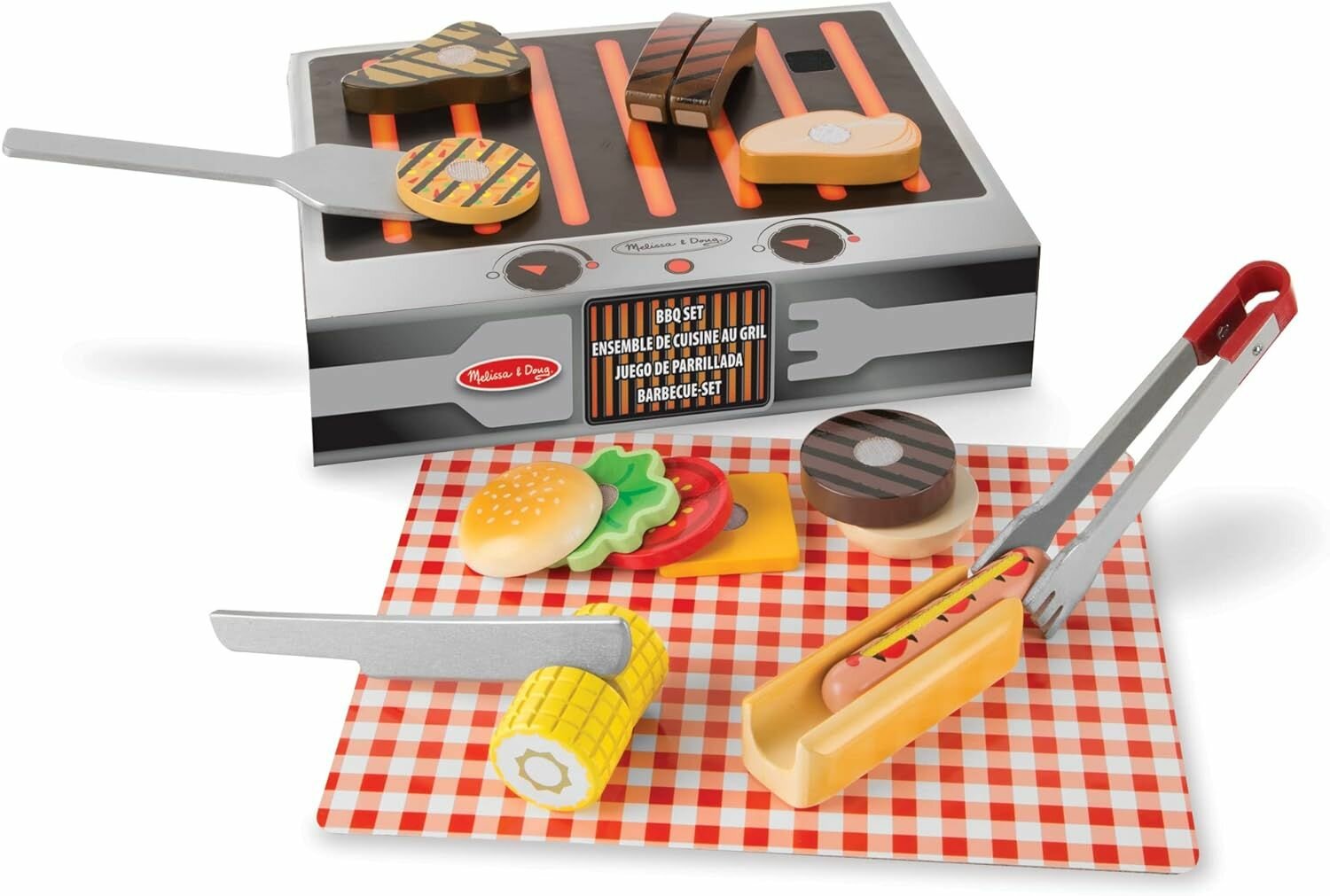 Игрушечный набор кухонных принадлежностей Melissa & Doug Rotisserie & Grill & Serve Set, от 3 лет