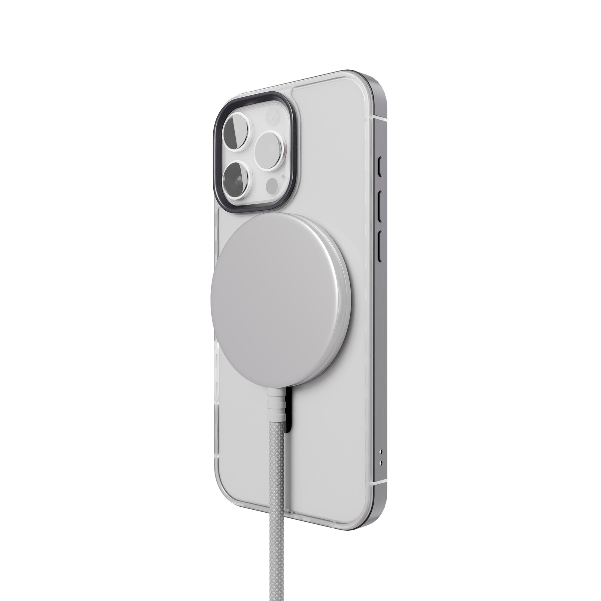 Чехол VLP, Element Case, для iPhone 16 ProMax, прозрачный, с чёрным, защита камеры — фото 1