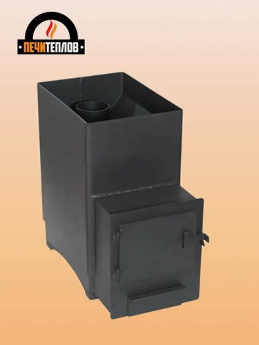 Изображение товара Сибирь Копеечка НМК Печь банная стальная с выносным топочным каналом, печь для бани дровяная