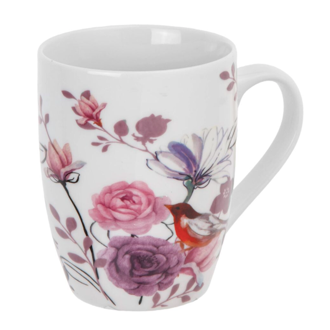 Кружка для керамическая PERFECTO LINEA Flower Bird-4 360 мл (30-063644)
