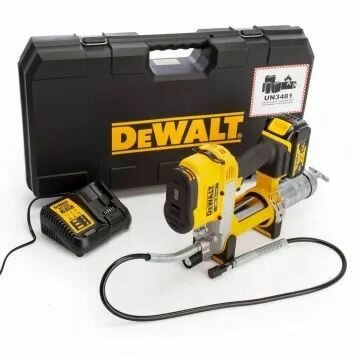 Шприц DCGG571M1-QW для смазки аккумуляторный 18В XR 1х4 А/ч DEWALT