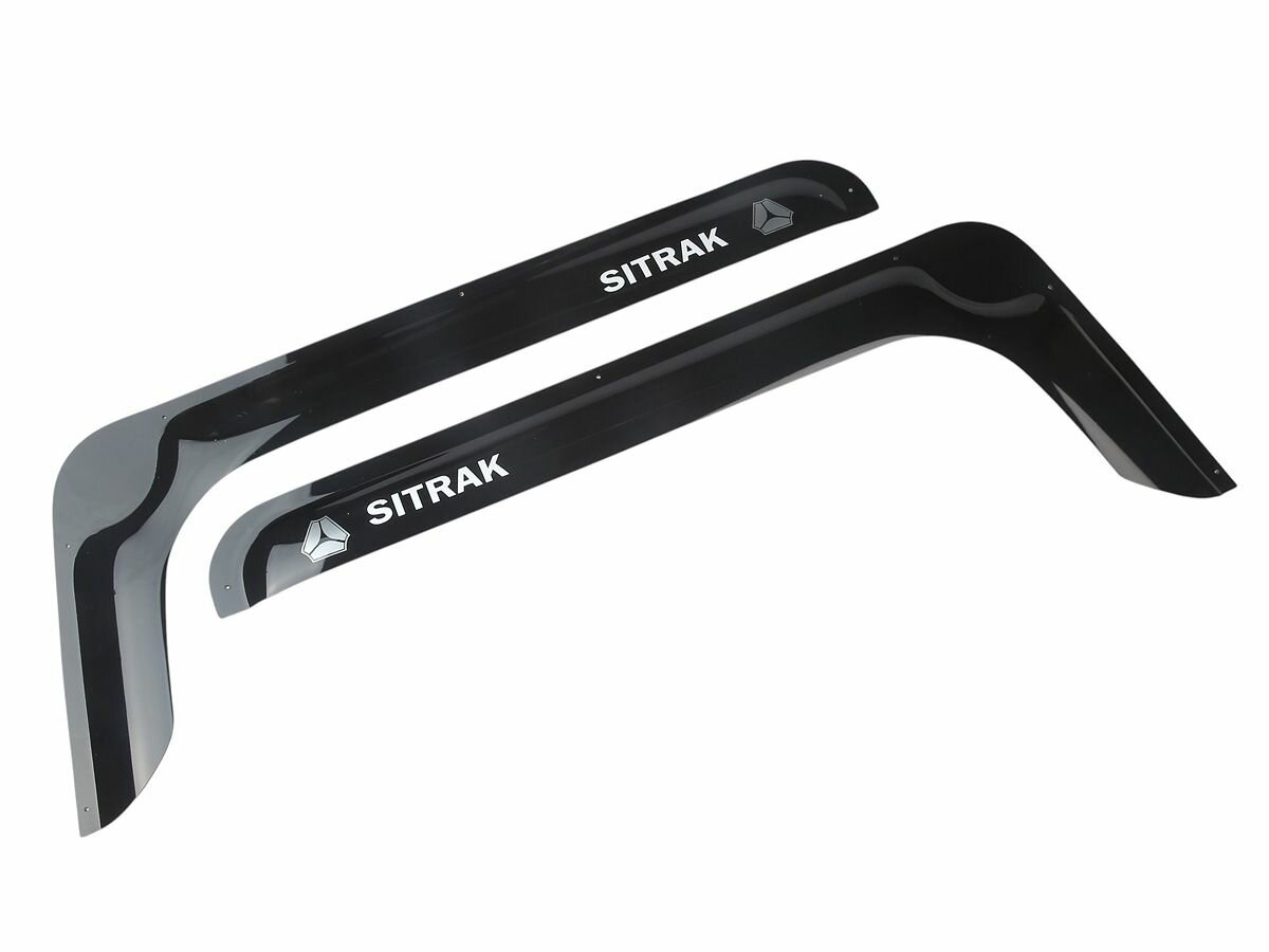 Дефлекторы SITRAK 31189, для передних дверей, черные, пластик, 2 шт