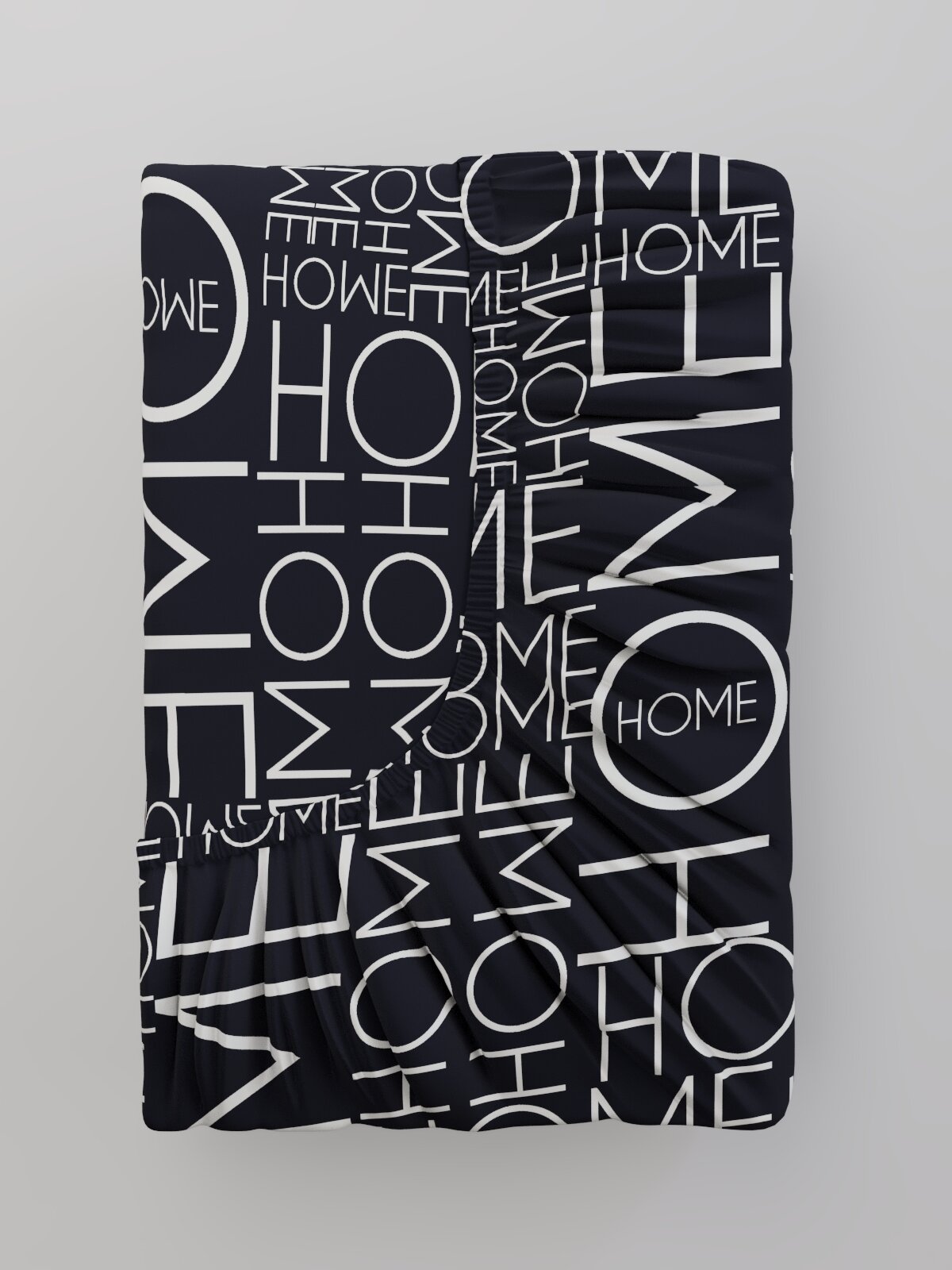 Постельное белье Мечта "Sweet home" 1,5-сп наволочка 50х70 1шт Простынь на резинке 90х200 см Пододеяльник 145х215 см — фото 1