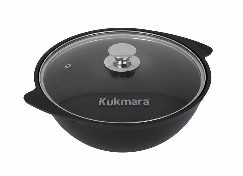 Казан для плова со стеклянной крышкой, линия "Традиция" — фото 1