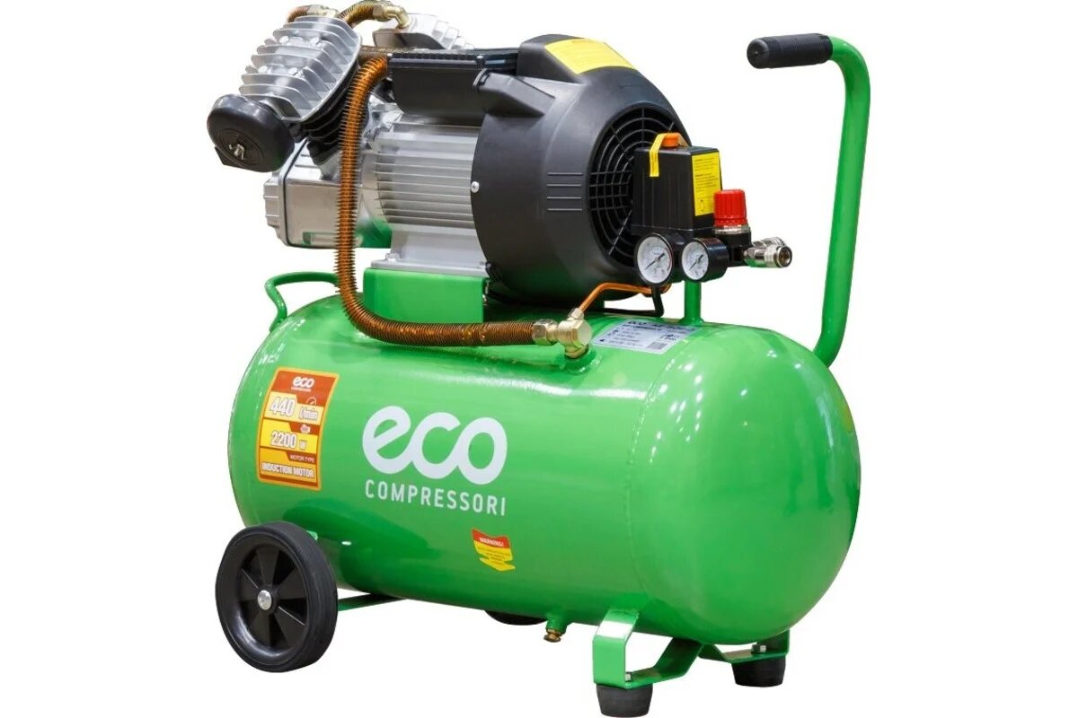 Компрессор ECO AE-502-3 440 л/мин 8 атм коаксиальный масляный ресив. 50 л 220 В 2.2кВт