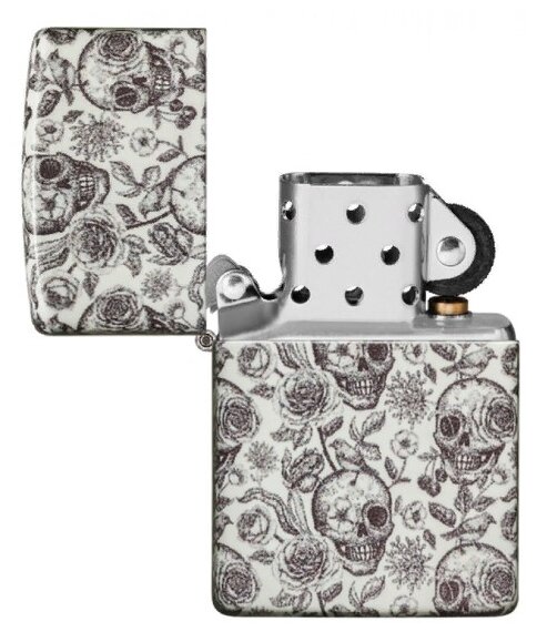 Зажигалка ZIPPO Skeleton Design 49458 - фотография № 5