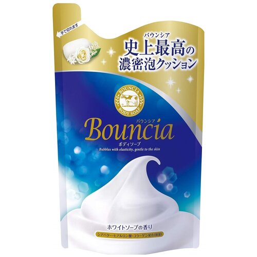 Cow Brand Мыло жидкое Bouncia Увлажняющее со сливками, 360 мл