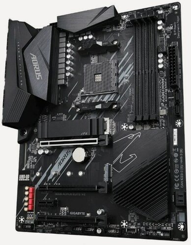 Изображение товара Материнская плата Gigabyte B550 AORUS ELITE V2, поддержка процессоров AMD Ryzen, 4xDDR4, 2xM.2