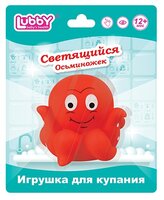 Игрушка для ванной Lubby Светящийся осьминожек (13829) красный