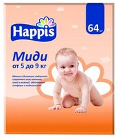 Happis подгузники 3 (5-9 кг) 64 шт.